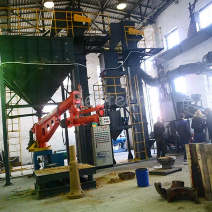 resin bonded sand production line2